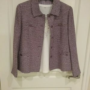 Tweed Style Blazer Jacket